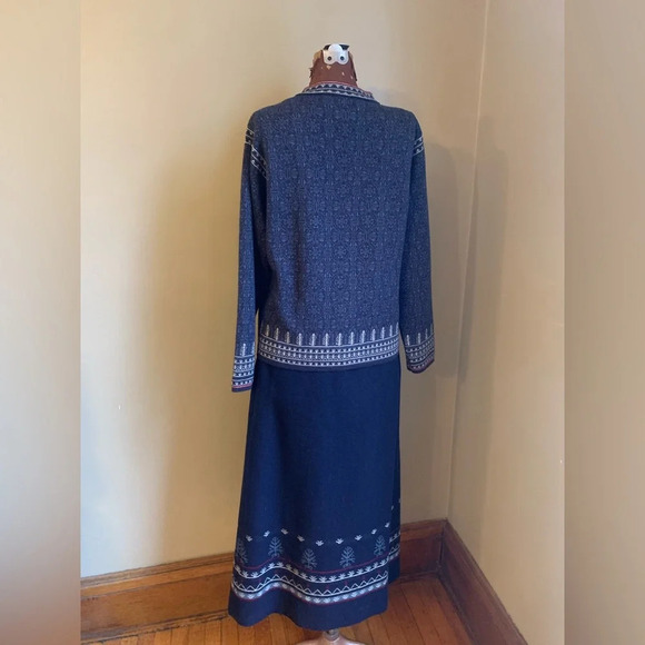 Pendleton original wool sweater, wool skirt, wool set dark academia - Picture 10 of 13